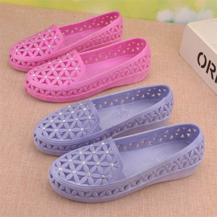 Giày Đế Bằng Chống Thấm Nước Thoáng Khí Cho Nữ