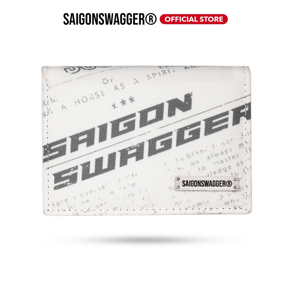 Ví Gập Đôi Nữ In Báo SAIGON SWAGGER® Journal Fold Wallet