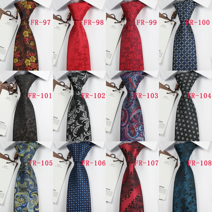 Cà Vạt Nam Bản Rộng 7CM Họa Tiết Hoa Thời Trang Lịch Lãm