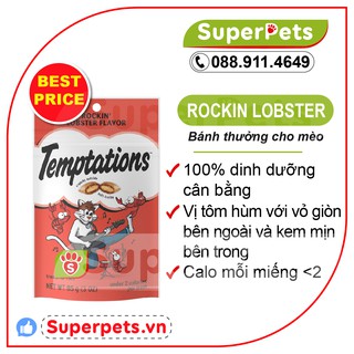 Bánh thưởng Cho Mèo Temptation Vị Tôm Hùm Temptations Shrimpy Shrimp Flavor Cat Treat 3oz SUPERPETS VIỆ thumbnail