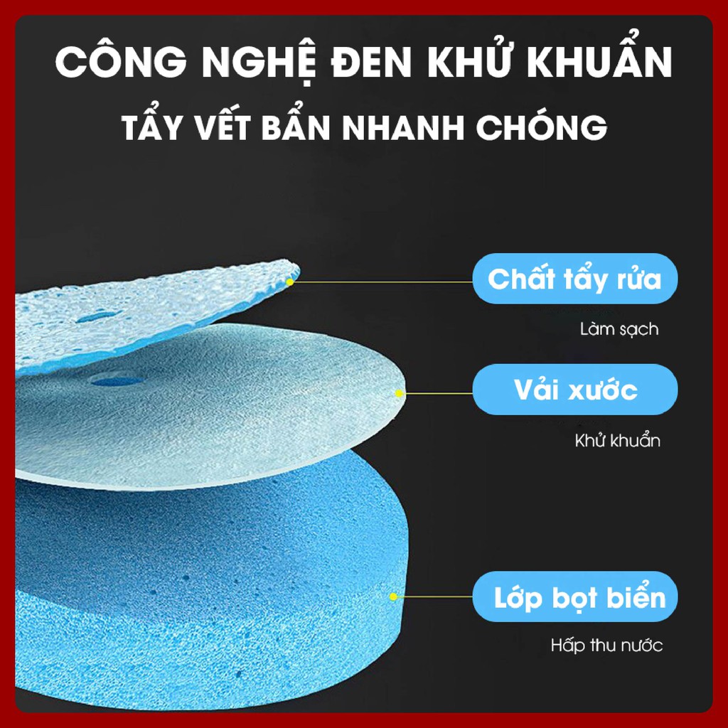 Cây chổi cọ vệ sinh thông minh - Dụng cụ cọ rửa nhà tắm toilet khử khuẩn dùng 1 lần