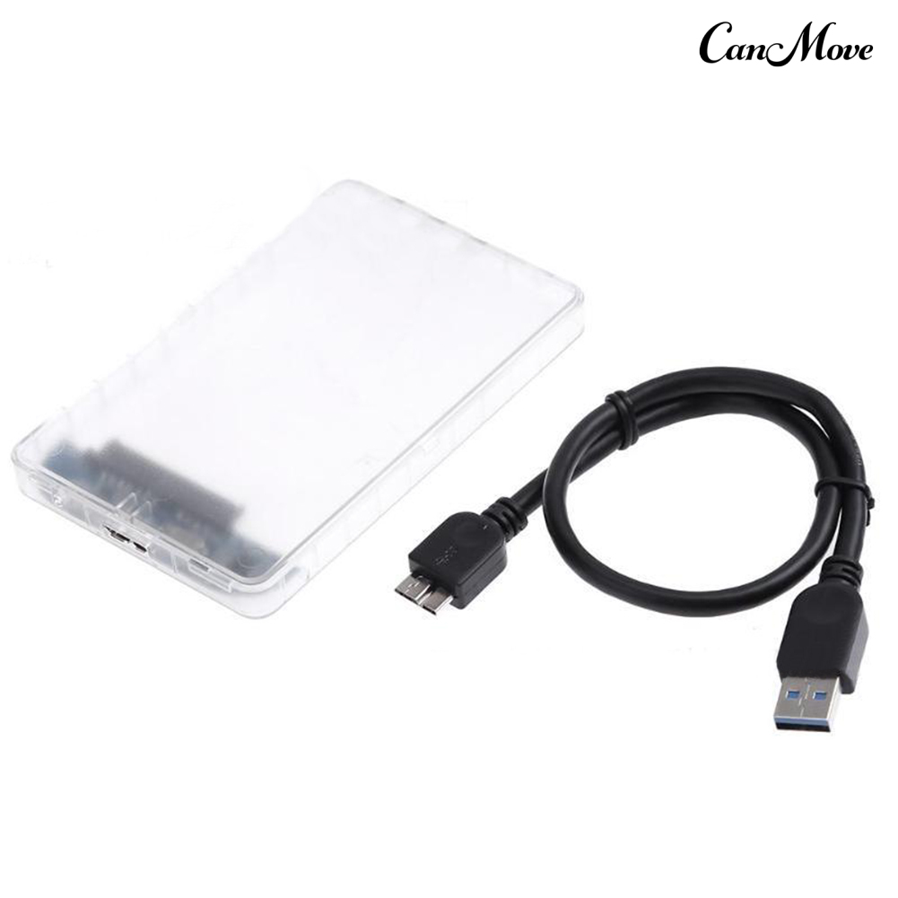 Hộp Đựng Ổ Cứng Ngoài Canmove 2.5 Inch Usb 3.0 Trong Suốt