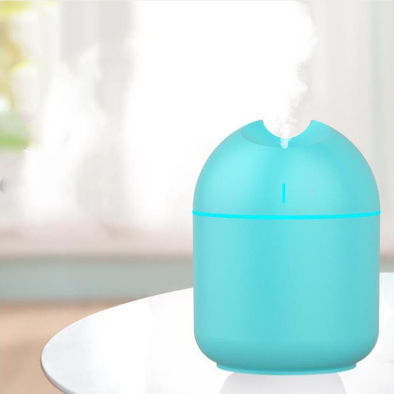 Máy phun sương tạo ẩm mini khuếch tán tinh dầu cho phòng ngủ, điều hòa 200ml cầm tay sạc USB giá rẻ 9801 LOVIDA