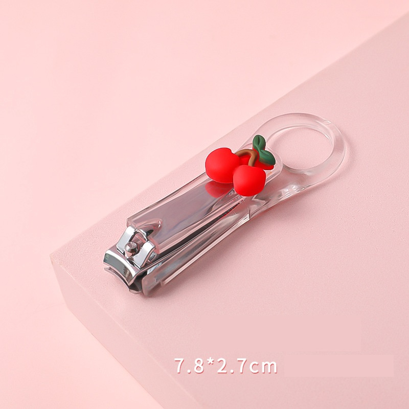 Bấm móng tay cute trong suốt đính trái cây sắc bén siêu dễ thương  Clovershop68