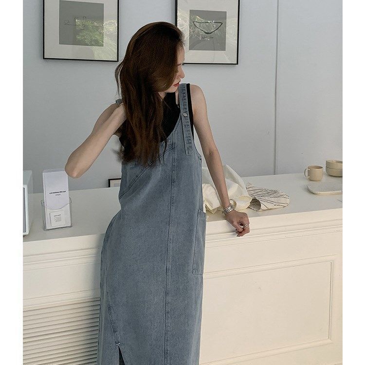 Đầm Yếm Jeans Thời Trang Hàn Quốc Xinh Xắn Cho Nữ