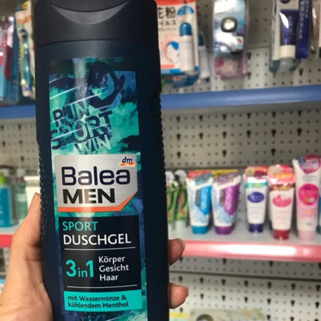 🎁Dầu gội- sữa tắm- sữa rửa mặt Balea Men Fresh duschgel 3 in 1 của Đức