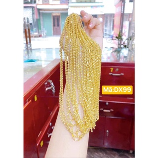 dây chuyền nữ mạ vàng dây xoắn nhẹ nhàng xinh xắn bền màu htj