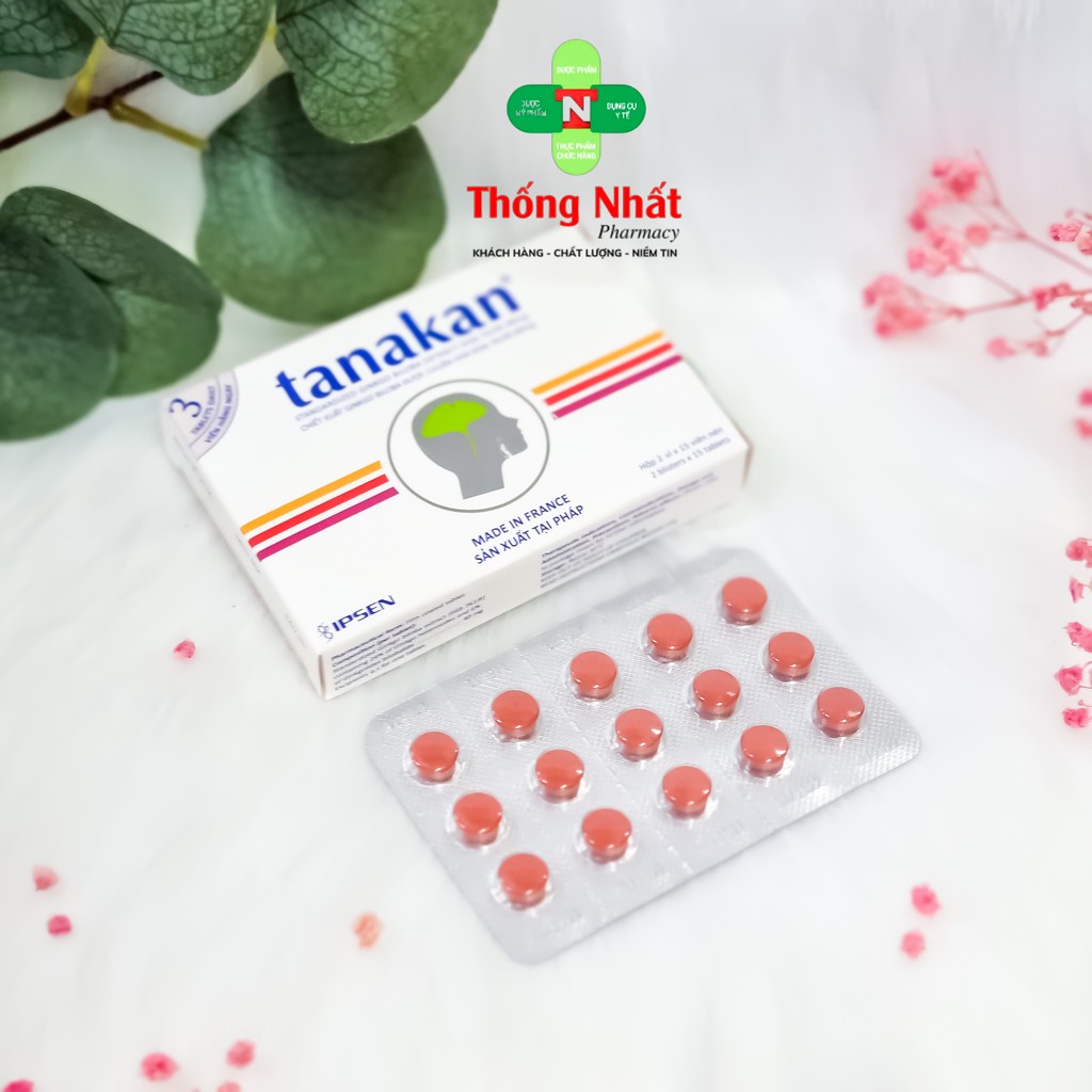 Viên uống bổ não tăng cường trí nhớ Tanakan Ginkgo 40mg hộp 30 viên