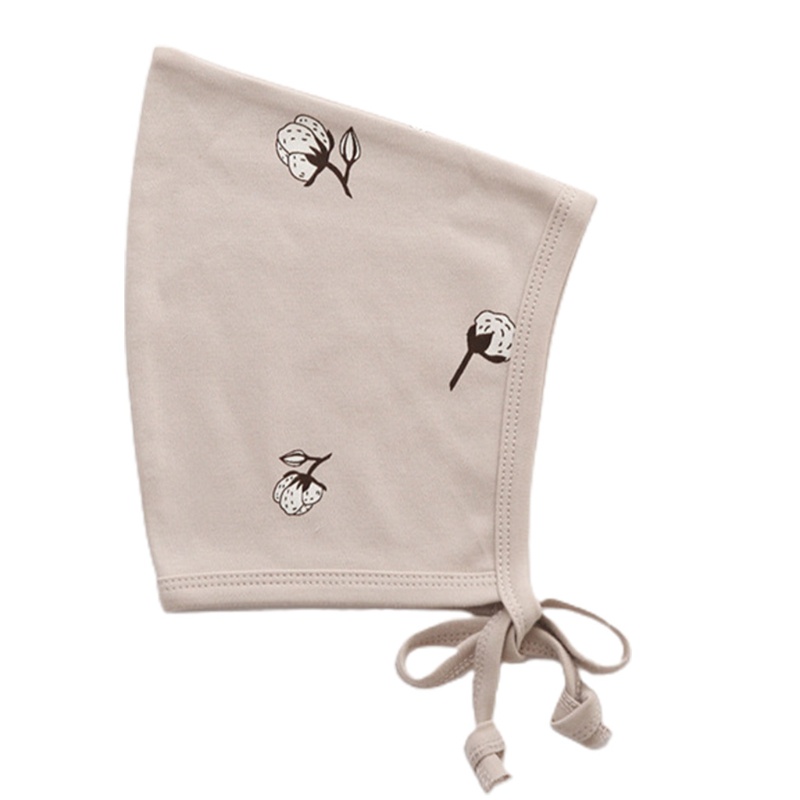 Mũ Beanie Cotton In Họa Tiết Dễ Thương Bảo Vệ Tai Cho Bé Sơ Sinh