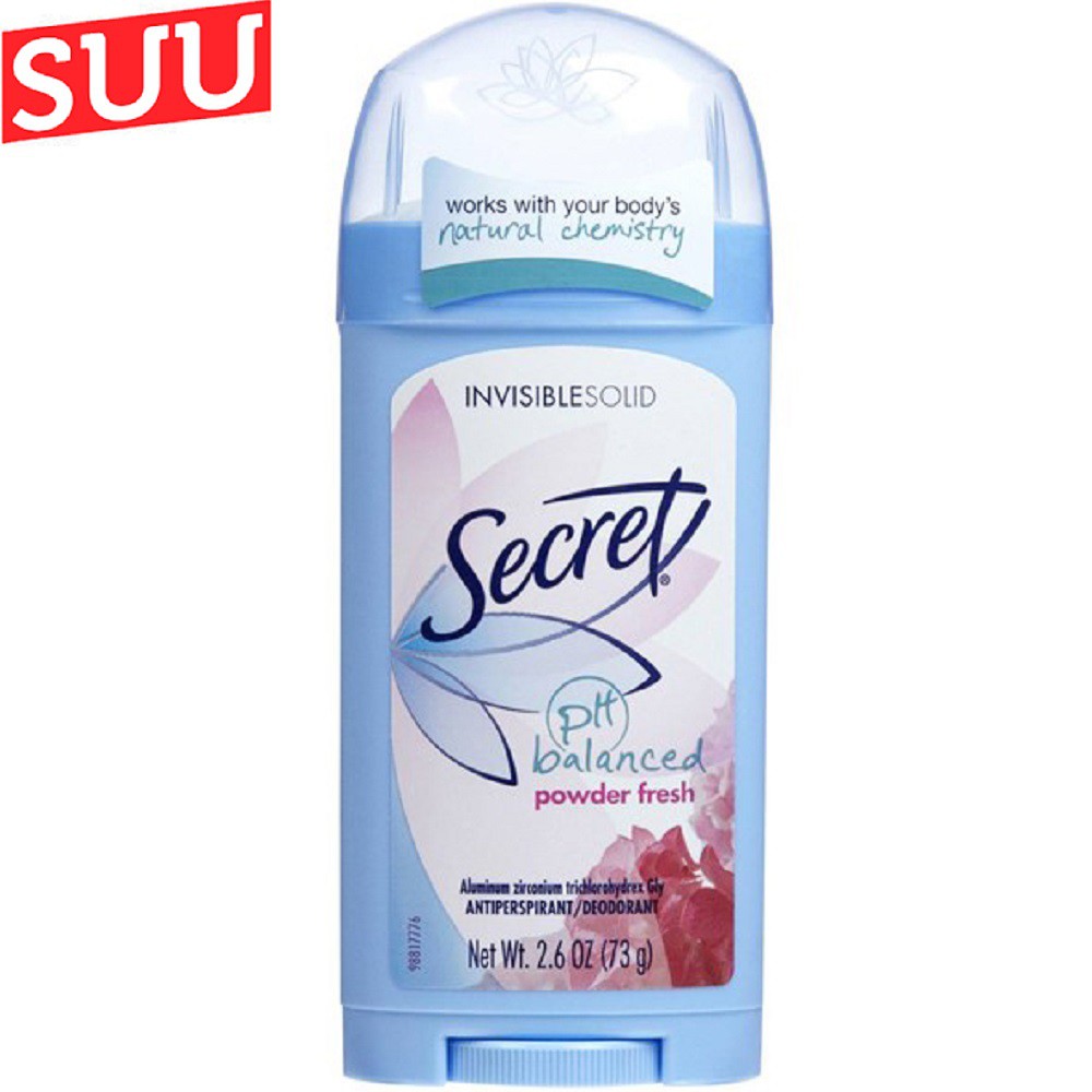 Lăn Khử Mùi Secret PH Balanced Powder fresh 73g suu.shop cam kết 100% chính hãng.