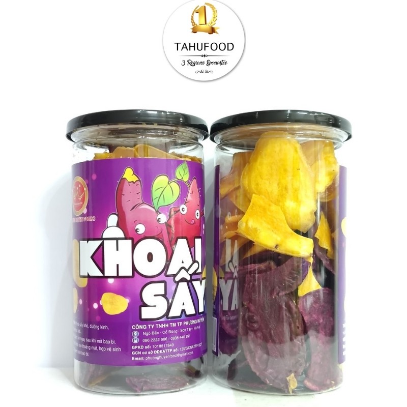 Khoai Sấy - Khoai Lang Sấy180g Thơm Ngon  Giòn Rụm Nguyên  Miếng Đặc Sản Đà Lạt TAHUFOOD