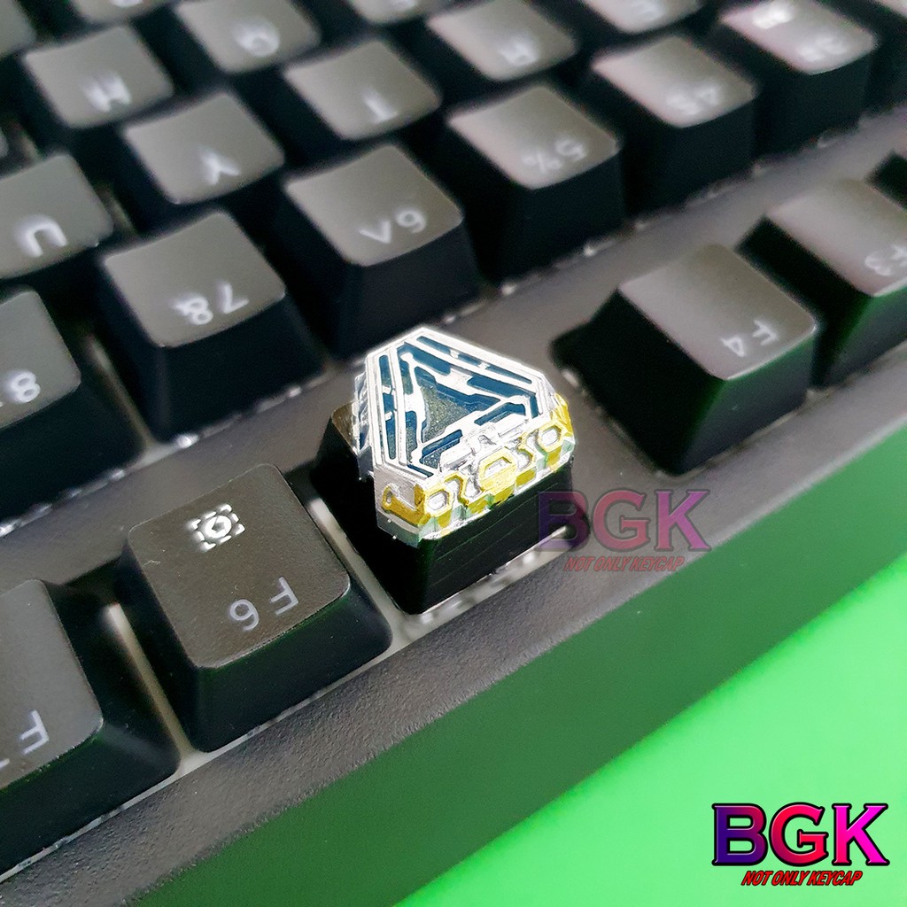 Keycap Lẻ Lò Phản Ứng Người Sắt Iron Man Arc Reactor Xuyên LED cực đẹp ( keycap resin độc lạ )( Keycap Artisan )