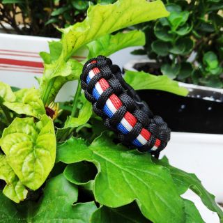 Vòng Paracord Sọc Màu Cờ Pháp