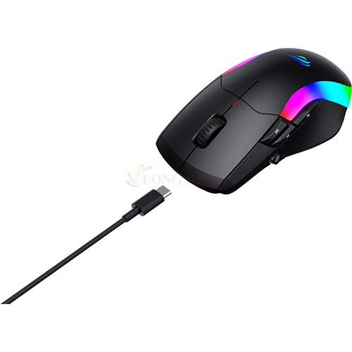 Chuột không dây Gaming Havit MS959W - Hàng chính hãng - Công nghệ không dây 2.4GHz, LED RGB đặc sắc