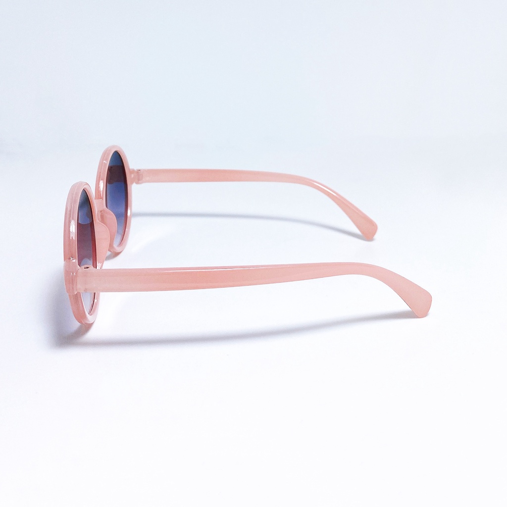 Kính mát trẻ em cao cấp JJ2022021 kiểu kính hình tròn đơn giản đáng yêu dành cho bé trai và bé gái từ 1 đến 5 tuổi