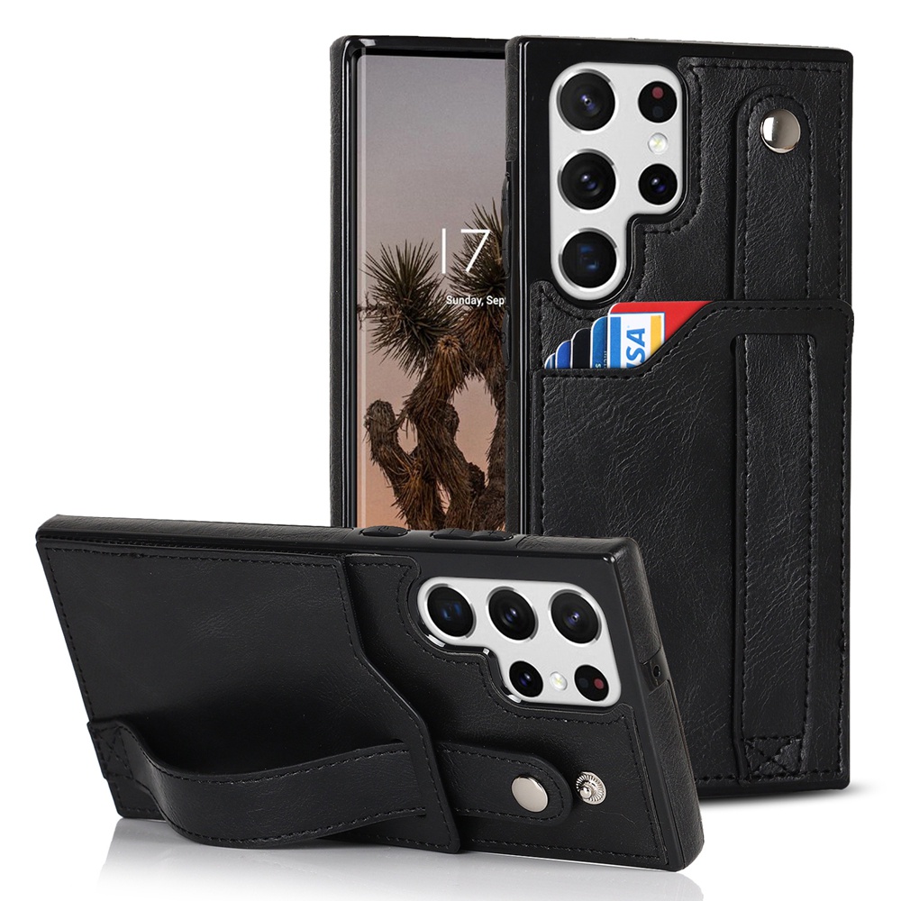 Ốp Điện Thoại Da PU Chống Sốc Có Giá Đỡ Và Ngăn Đựng Thẻ Cho Samsung Galaxy Note20 Ultra S21 S22 S23 S24 Ultra S23 FE