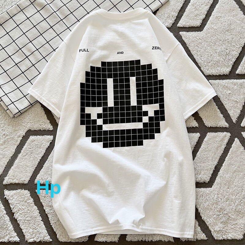 Áo phông mặt cười ghép hình in 2 mặt TH6