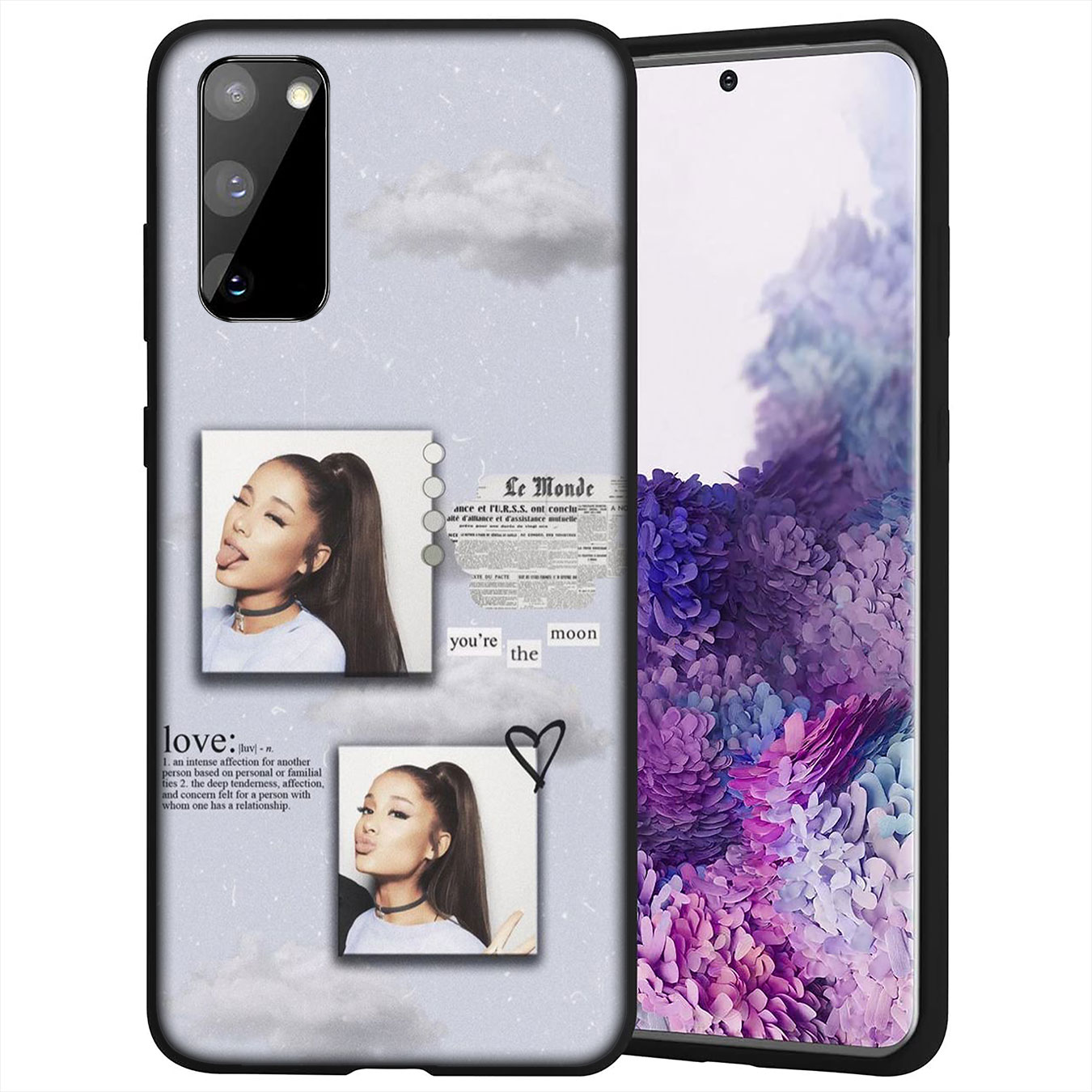 Ốp Điện Thoại Silicon Mềm Hình Ariana Grande K60 Cho Samsung Galaxy A9 A8 A7 A6 Plus J8 2018 + A21S A70 M20 A6 + A8 + 6plus