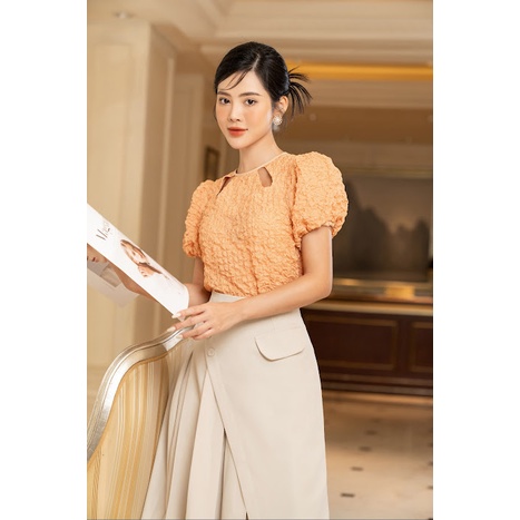 Chân váy UP TO SECONDS midi xếp ly E05221-Sk0430