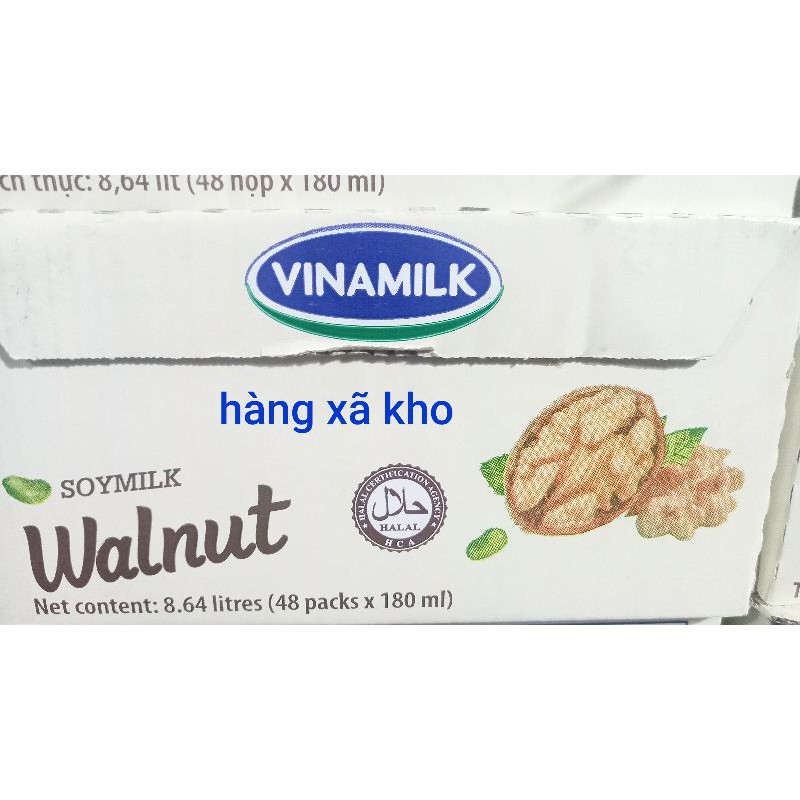 1 thùng 48 hộp sữa đậu nành óc chó vinamilk 180ml hộp 19.10.2021