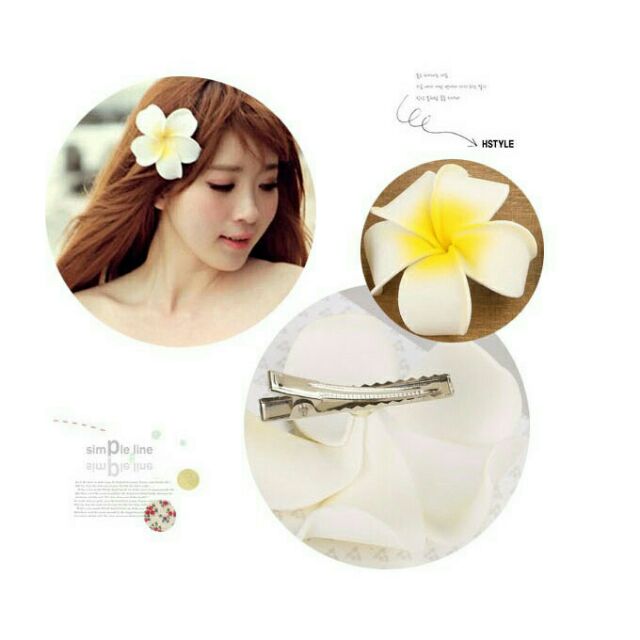 Đồ đi biển hoa Kẹp tóc  hoa Plumeria