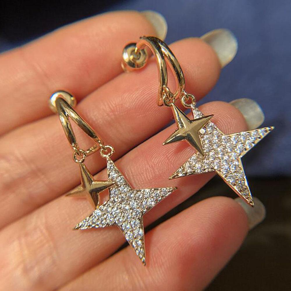 JARRED Bông Tai Ngôi Sao Sang Trọng Thời Trang