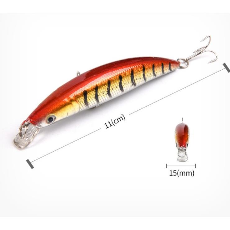 Cá Gỉa Câu Lure Dài 11cm nặng 11g Chẽm,nhồng,hồng,măng,.....