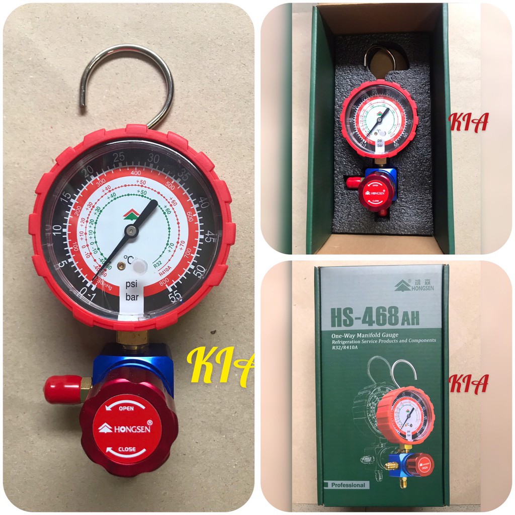 [Có sẵn] Đồng hồ nạp gas đơn Hong Sen 468 Áp Cao