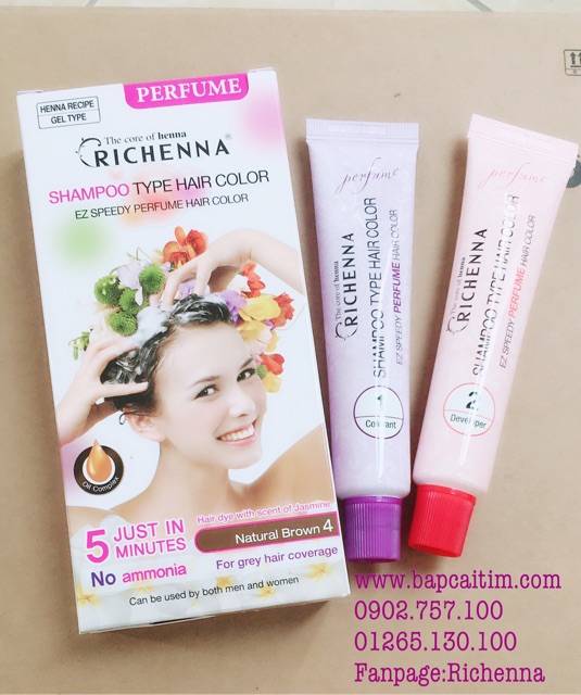 Thuốc nhuộm tóc thảo dược Richenna mẫu mới 2019 | BigBuy360 - bigbuy360.vn