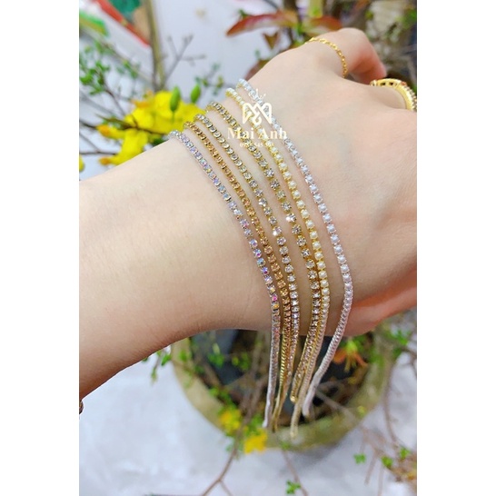 Dây đá gắn móng loại 1 cực sáng nhiều màu MaiAnhNails