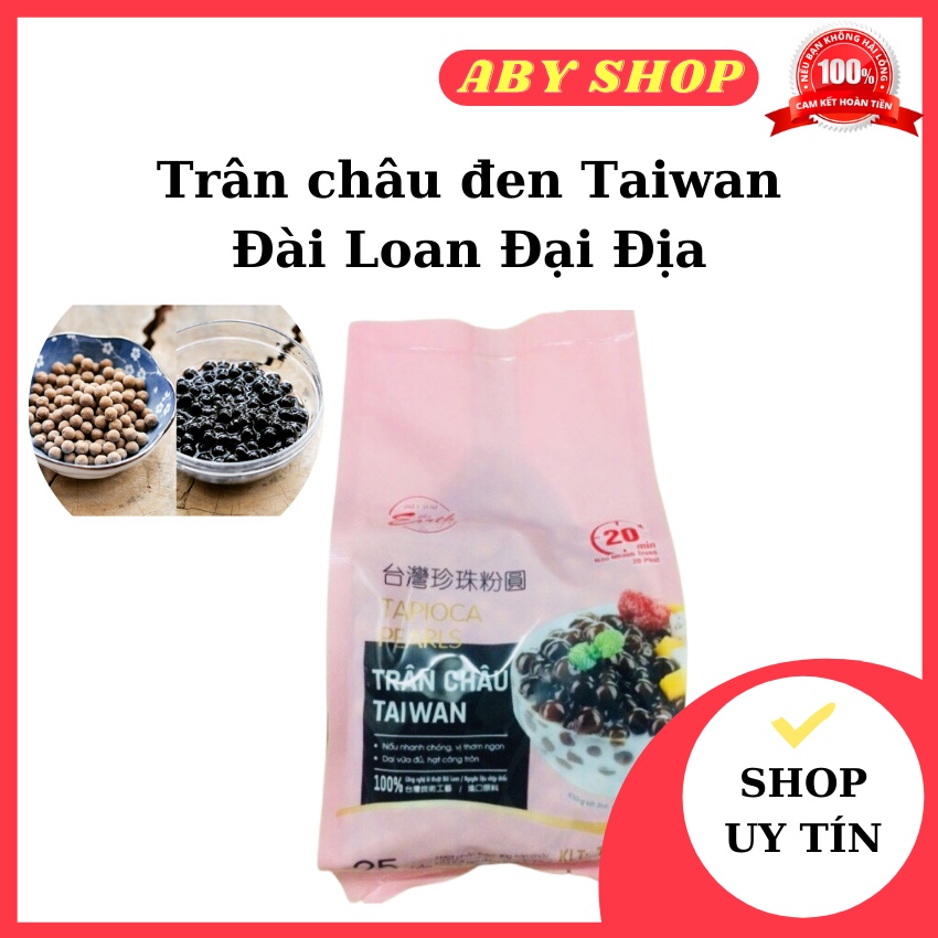 Trân châu đen Taiwan LOẠI NGON trân châu Đài Loan Đại Địa 500gr - 1kg