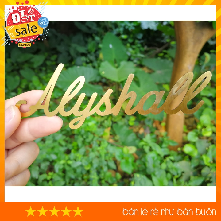 Cắt chữ inox theo yêu cầu - Dáng chữ marshall siêu đẹp