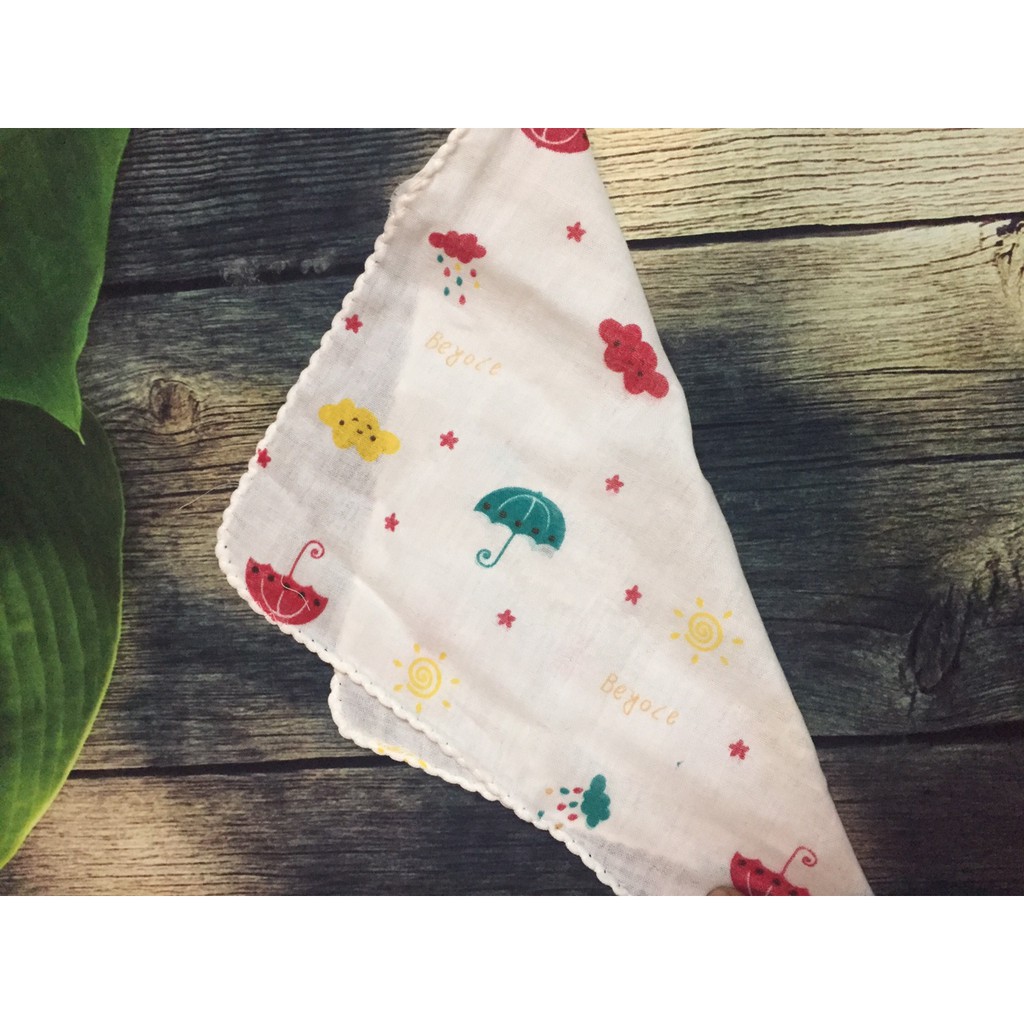 Bịch 10 chiếc khăn xô Nhật, khăn xô cho em bé (Chất khỏi bàn)