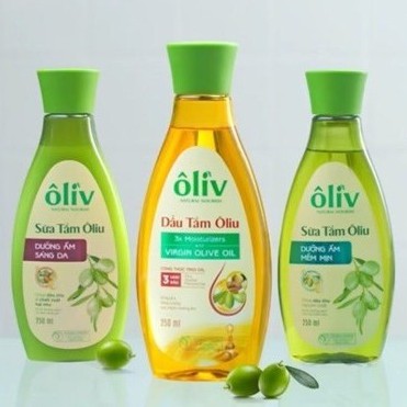 Dòng Sữa Tắm Ôliv (Oliv) Chiết Xuất Dầu Ô Liu Dưỡng Ẩm Da Hoàn Hảo 250ml - 650ml