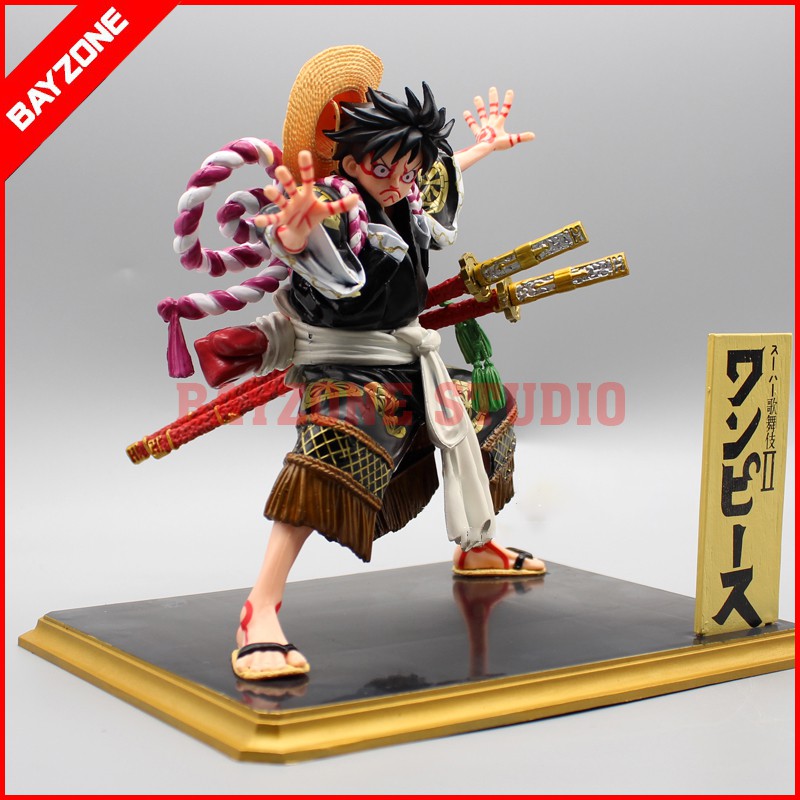 Mô hình luffy Kabuki mặc kimono wano