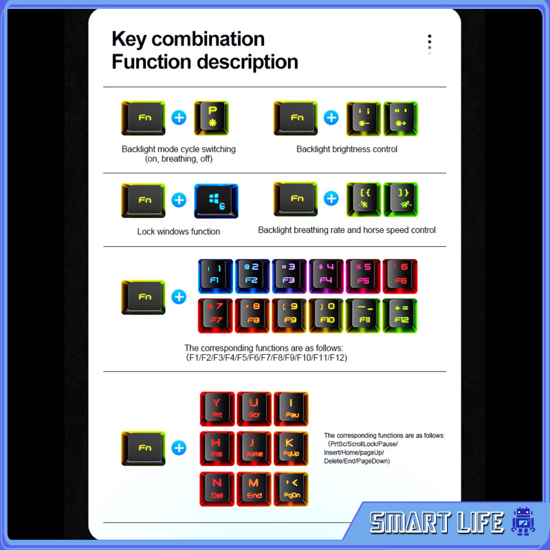 Bàn Phím 61 Phím Chống Mờ Cho Windows 2000 Xp Vista 9 | BigBuy360 - bigbuy360.vn