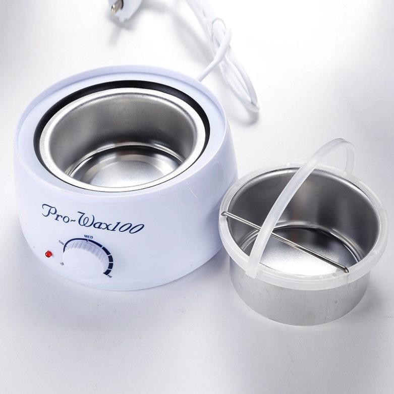 [[SPA HN]] New Salon Spa Hair Removal Hot Paraffin Wax Warmer Pro Wax100 - Nồi Nấu Sáp WAX Lông ( hàng chuẩn)