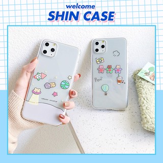 Ốp lưng iphone Gấu Không Gian viền trong chống ố 6/6plus/6s/6splus/7/7plus/8/8plus/x/xs/11/12/13/14/pro/max/promax/plus