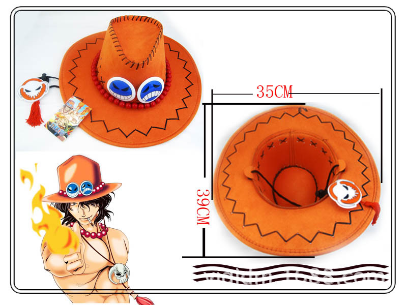 Mô hình nón cao bồi cá tính trong phim hoạt hình one piece thiết kế độc đáo sáng tạo