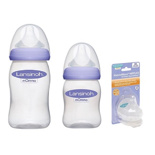 Bình sữa / núm ty lansinoh momma 160ml/240ml