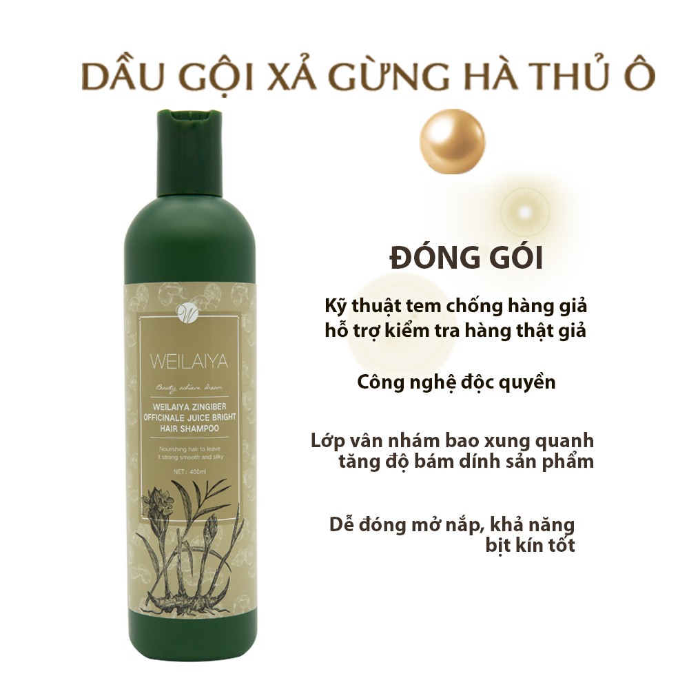 Dầu Gội Đầu Weilaiya Tinh Chất Hà Thủ Ô 400 Ml