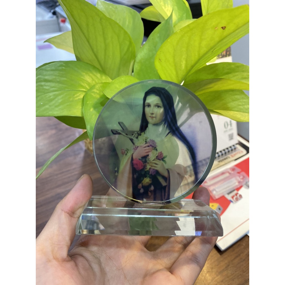 414. Tượng công giáo pha lê Thánh nữ Teresa
