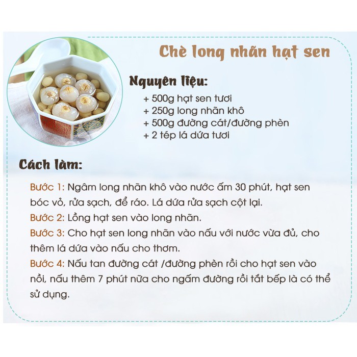 [Mã 156FMCGSALE hoàn 8% đơn 500K] Hạt Sen Khô ( Trắng, Bở) 100g | BigBuy360 - bigbuy360.vn