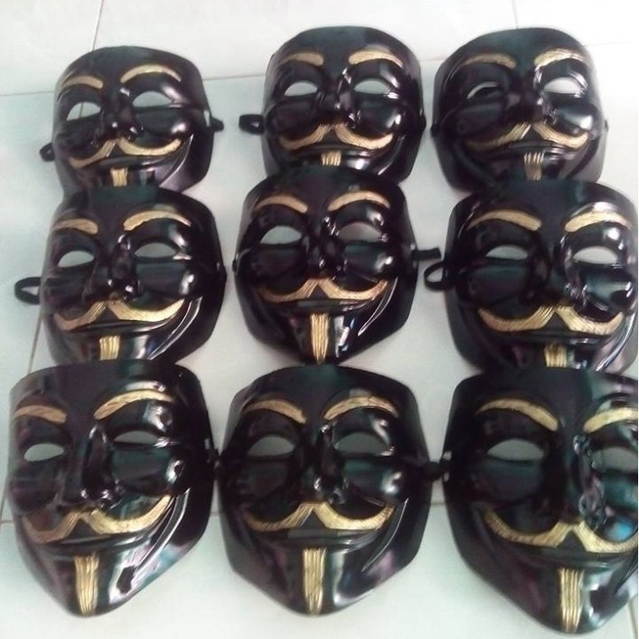 Mặt Nạ Hacker ĐEN BÓNG 2021