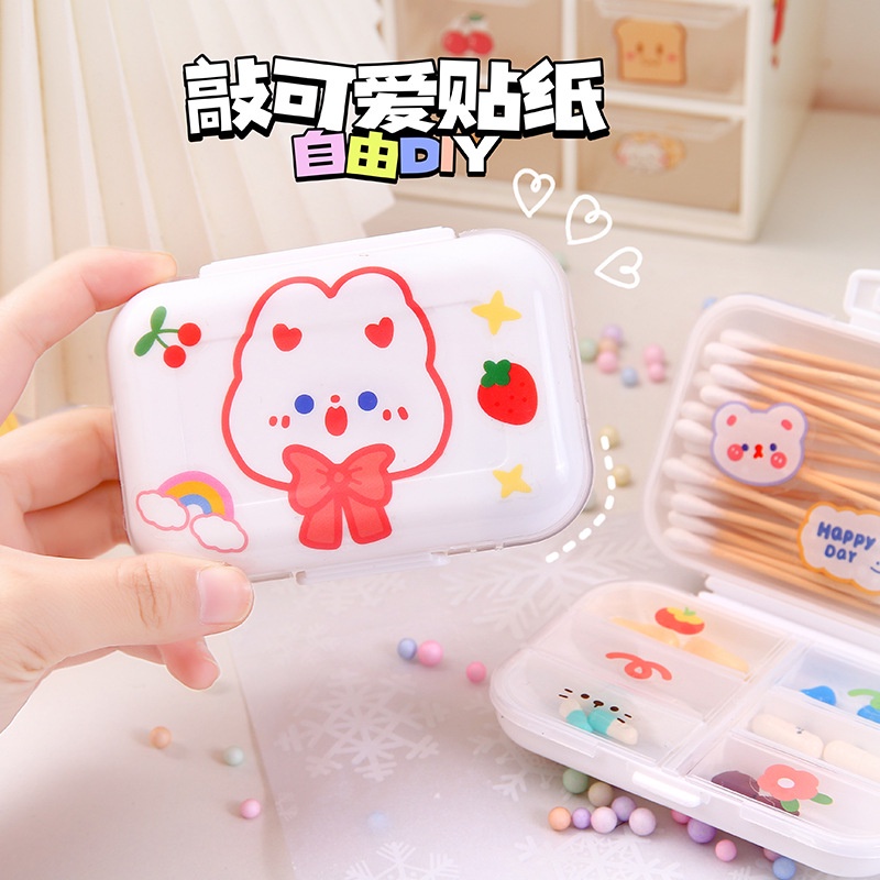 Hộp Đựng Thuốc/Đồ Trang Điểm/Phụ Kiện Tóc Đa Năng Nhỏ Gọn