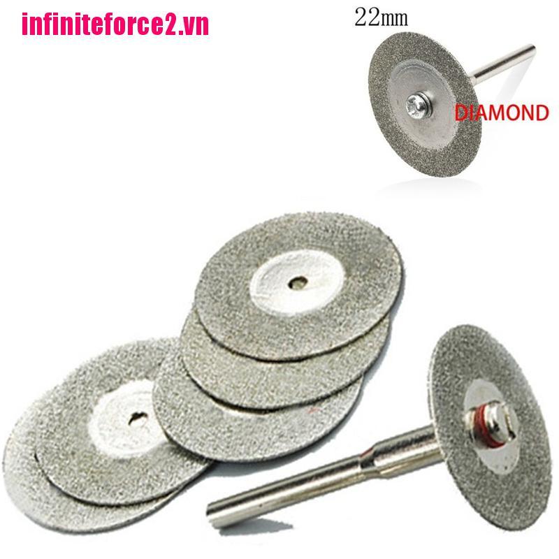 Bộ Mũi Khoan Kim Cương 5 22mm + 1 Trục Cho Dremel