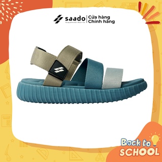 [CHÍNH HÃNG] SANDAL SAADO | HS01  - High School Brave  - Màu Xanh Xám  | Giày Sandal SAADO Đế Cao Đẹp