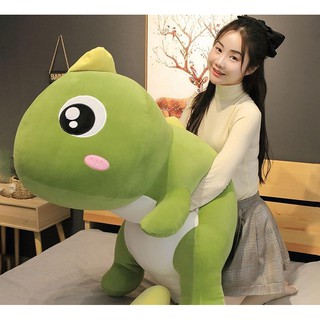 Thú Bông Khủng Long Mắt Lồi Siêu Dễ Thương Màu Xanh Lá ( 3 Size)
