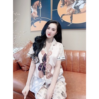 ĐỒ BỘ PYJAMA LỤA XƯỚC HÀNG THIẾT KẾ