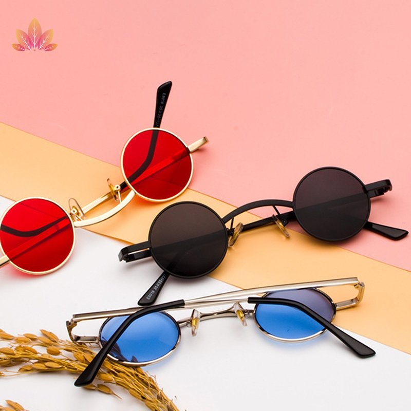 Kính Mát Gọng Tròn Nhỏ Phân Cực Phong Cách Hippy Cổ Điển Cho Nam Và Nữ JP5